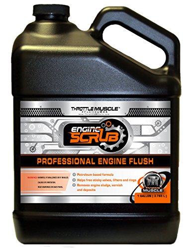 Throttle Muscle TM7326 - Engine Flush Oil System and Engine Crankcase Cleaner 128 Oz