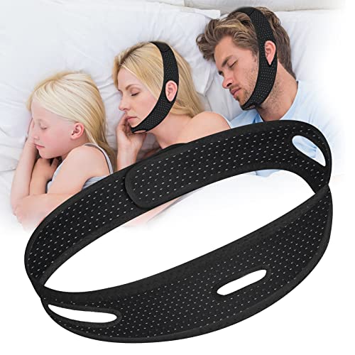 Healthing Anti Snoring Devices Anti Snoring Chin Strap,Adjustable and Breathable Stop Snoring Chin Straps Sleep Aids for Snoring,Snoring Solution for Men Women Breathe Aid Dry Mouth Relief