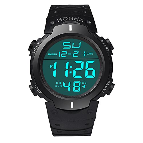 Sport Watch, 50M Waterproof Watch, Sport Wrist Watch for Men Women Kids, Digital Watch with Alarm Date and Time (White4)