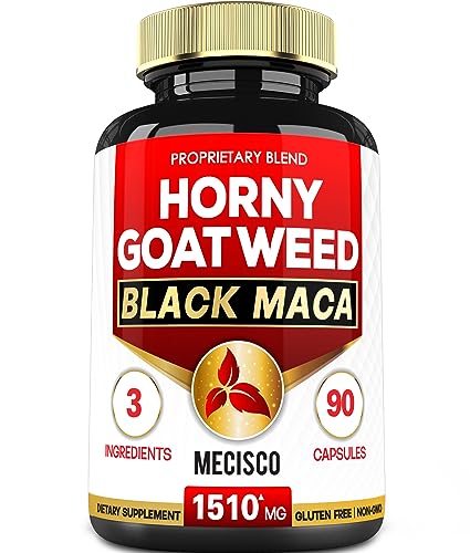 10in1 Horny Goat Weed for Men 6720MG with Maca, Panax Ginseng, Tribulus Terrestris, Ashwagandha & Others - Energy, Stamina, Body, Memory & Immune Health - 90 Capsules for 3 Month Supply