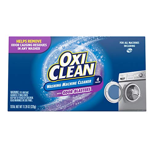 OxiClean Washing Machine Cleaner with, ODOR BLASTERS, 4 Count