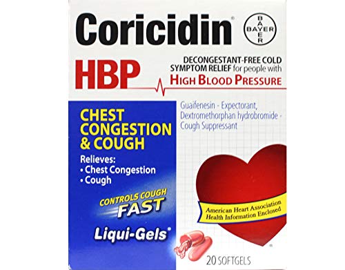 Coricidin HBP Chest Congestion & Cough Liquigels - 20 Ea/ pack, 2 pack