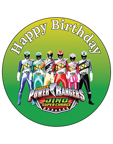 7.5 Inch Edible Cake Toppers (7.5 power rangers)