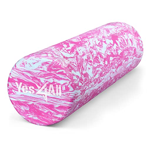 Yes4All EVA Foam Roller for Deep Massage, Rehabilitation and Physical Therapy (18 inch, Unicorn Marbled)