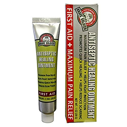 Brave Soldier Antiseptic Healing Ointment - Best Wound Healing Ointment with Tea Tree Oil - First Aid Supplies for Burns, Wounds & More, 1 Ounce
