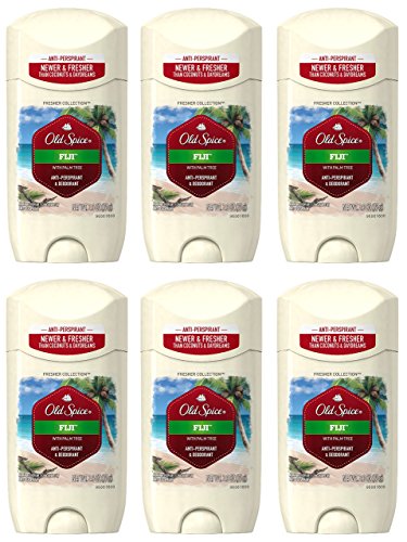 Old Spice Antiperspirant and Deodorant for Men Fiji with Palm Tree Scent 2.6 Oz (Pack of 6)