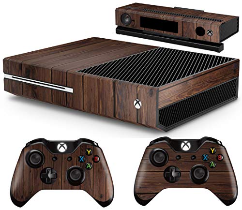 giZmoZ n gadgetZ Xbox Wood Console Mahogany Skin Decal Sticker + 2 Controller Skins Compatible Xbox One & Kinect