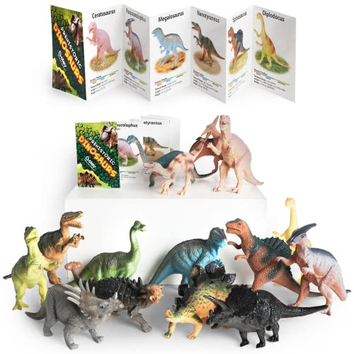 Boley Monster 15 Pack 7-Inch Educational Dinosaur Toys - Kids Realistic Toy Dinosaur Figures for Cool Kids and Toddler Education! - Ages 3 and Up!