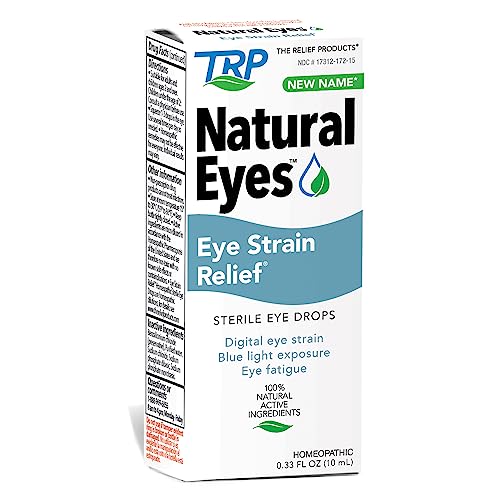 The Relief Products Sterile Eye Strain Relief Eye Drops, 0.33 Fl. Oz.