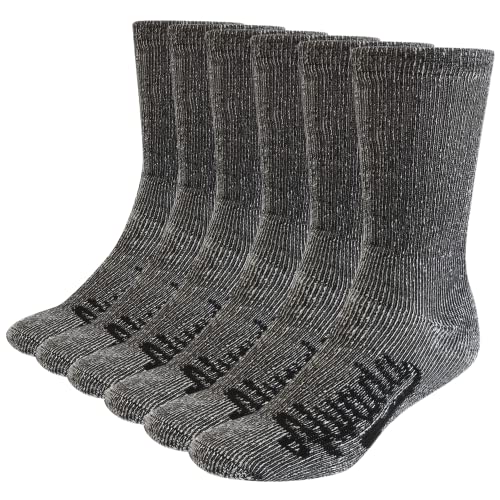 Alvada Merino Wool Hiking Socks Thermal Warm Crew Winter Boot Sock For Men Women 3 Pairs SM