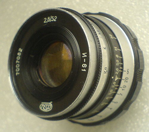 INDUSTAR 61 2,8/52 mm Zebra Leica USSR Soviet Union Russian Lens Screw M39