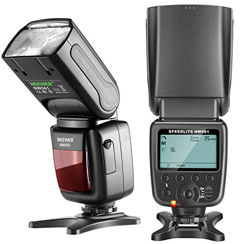 Neewer NW561 LCD Display Flash Speedlite for Canon Nikon Panasonic Olympus Pentax Fijifilm and Sony with Mi Hot Shoe，DSLR and Mirrorless Cameras with Standard Hot Shoe