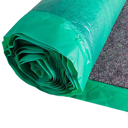 3-in-1 Premium Felt Underlayment with Vapor Barrier with pre-Attached Tape Seal- Bestlaminate - Green - 3mm - 100sq.ft./roll