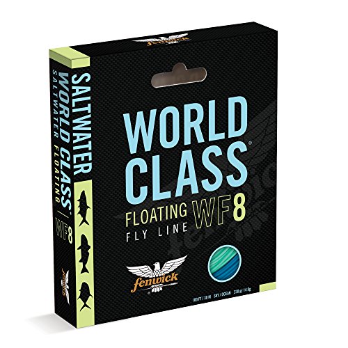 fenwick Wcflsapf12 World Class Saltwater All-Purpose Floating Fishing Line, Sky Blue/Ocean Blue, 100'/ 430 Grains