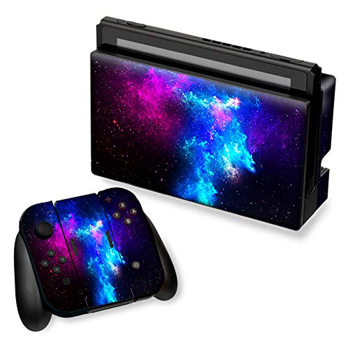 IT'S A SKIN Wrap Compatible with Nintendo Switch (R) and Controller - Decals Vinyl Stickers Overlay - Galaxy Space Gasses