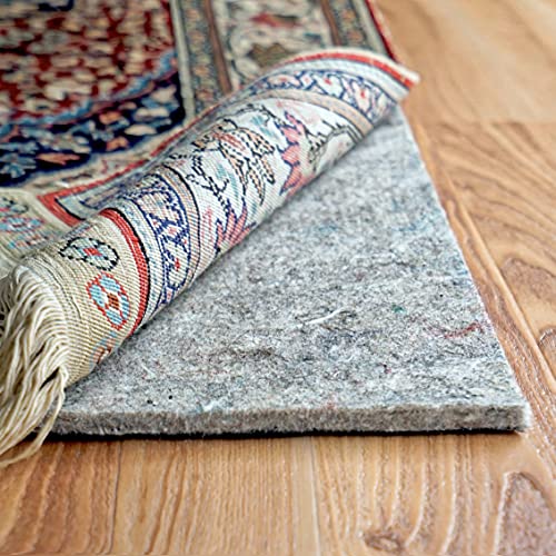 RUGPADUSA - Dual Surface - 8'x10' - 1/4' Thick - Felt + Rubber - Non-Slip Backing Rug Pad - Safe for All Floors