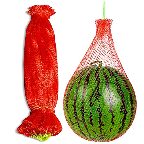Resuable Nylon Mesh Bags, Hanging Watermelon Nets Bags, Thicker Reusable Fruit Net Bag for Hanging Watermelon, Honeydew Melon, Vegetables, 12PCS