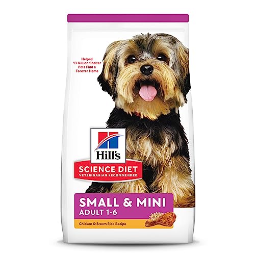 Hill's Science Diet Dry Dog Food, Adult, Small & Mini Breed, Chicken Meal & Rice, 4.5 lb. Bag