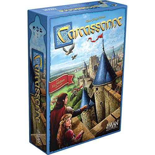 Carcassonne Board Game (BASE GAME) | Family Board Game | Board Game for Adults and Family | Strategy Board Game | Medieval Adventure Board Game | Ages 7 and up | 2-5 Players | Made by Z-Man Games