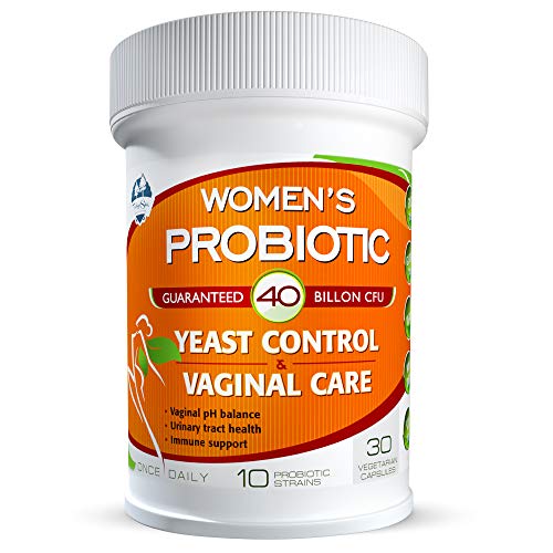 TAIGASEA Probiotics for Women, 40 Billion CFU, 10 Strains for Yeast Control, Vaginal and Urinary Tract Health, Non Refrigerated Daily Probiotic Supplement