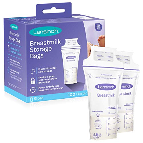 Lansinoh Breastmilk Storage Bags, 100 Count Milk Storage Bags