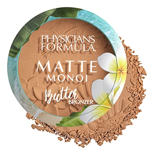 Physicians Formula Matte Monoi Butter Bronzer Matte Bronzer Powder Face Makeup, Dermatologist Tested, Bronzer