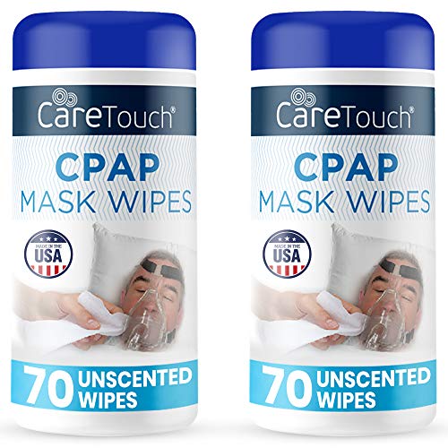 CPAP Wipes | CPAP Cleaner | 2 Packs of 70 Unscented CPAP Mask Wipes (140 Total)