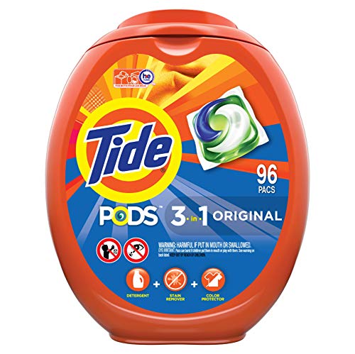 Tide PODS Laundry Detergent Soap PODS, High Efficiency (HE), Original Scent, 96 Count