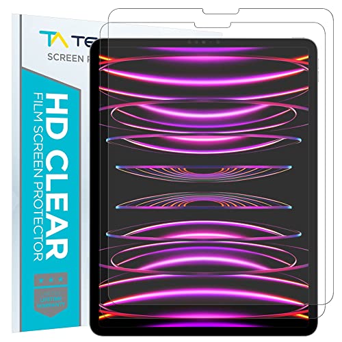 Tech Armor (2 Pack Matte Screen Protector Film for iPad Pro 12.9 Inch (2022/21/20/18) - Perfect for Drawing, Writing, and Note-taking like on Paper