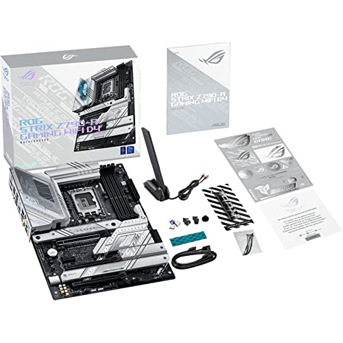 ASUS ROG Strix Z790-A Gaming WiFi D4 LGA1700(Intel13th&12th Gen) ATX Gaming Motherboard(16+1 Power Stages,DDR4,4xM.2 Slots, PCIe 5.0,WiFi 6E,USB 3.2 Gen 2x2 Type-C with PD 3.0 up to 30W)