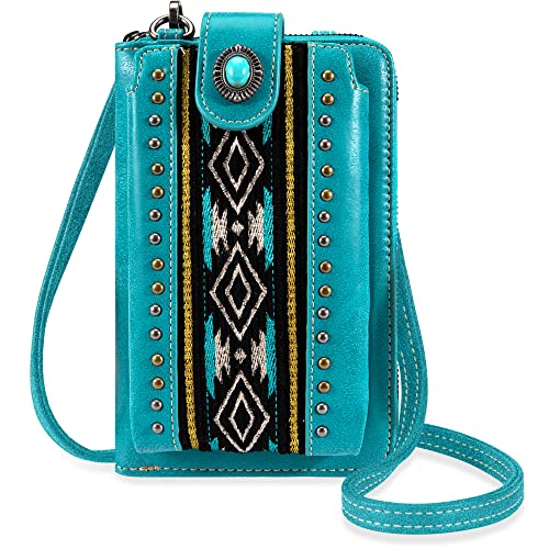 Montana West Crossbody Cell Phone Purse For Women Western Style Cellphone Wallet Bag Travel Size With Strap MBB-PHD-105TQ