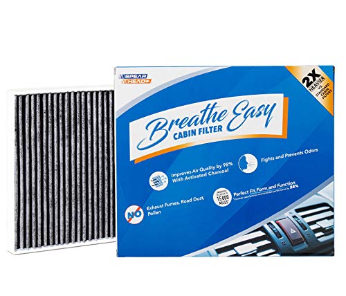 Spearhead Odor Defense Breathe Easy Cabin Filter, Fits Like OEM, Up to 25% Longer Lasting w/Activated Carbon (BE-920)