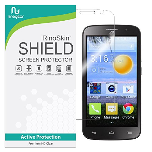 RinoGear Screen Protector Designed for Alcatel Onetouch Pop Icon Screen Protector Case Friendly Accessories Flexible Full Coverage Clear TPU Film