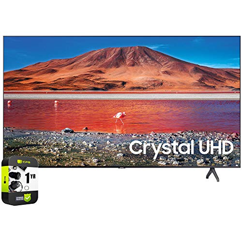 SAMSUNG UN55TU7000FXZA 55 inch 4K Ultra HD Smart LED TV Bundle with CPS Enhanced Protection Pack