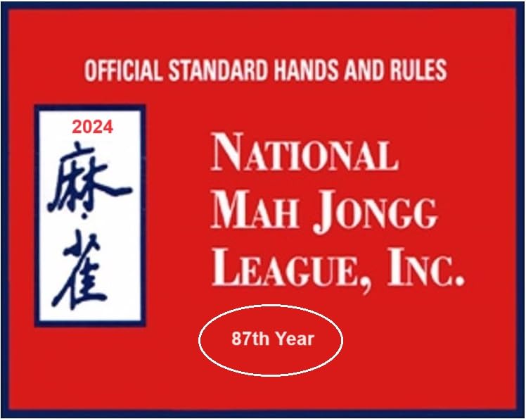 National Mah Jongg League 2024 Large Size Card - Mah Jongg Card - Official Hands and Rules