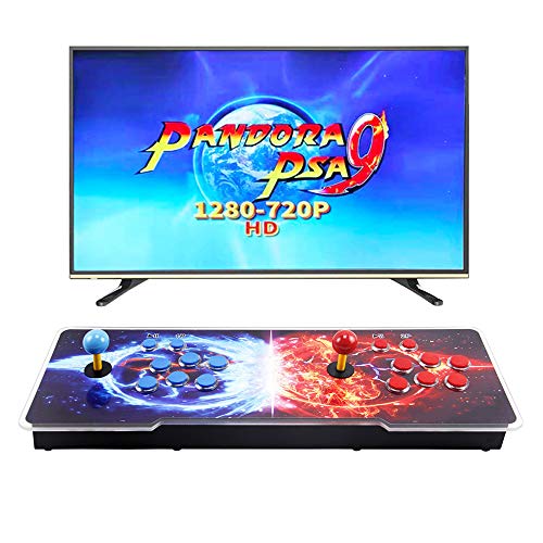 SupYaque 26800 Games in 1 Arcade Games Console Pandora Box Built-in Retro Classic Video Games,1-4 Players,Search Games Function,Favorite List,1280x720P Output with Double Players Control Joystick