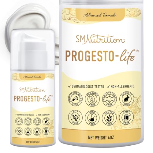 Progesterone Cream for Women Bioidentical 2000mg | From Wild Yam, Dermatologist-Tested | For Menopause & Menstrual Support | Micronized USP, Paraben-Free & Soy-Free Topical ProgestoLife (96 Servings)