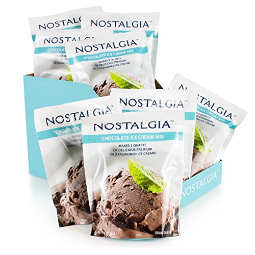 Nostalgia Premium Ice Cream Mix, 8 (8-Ounce) Packs, Makes 16 Quarts Total