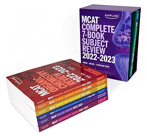 MCAT Complete 7-Book Subject Review 2022–-2023: Books + Online + 3 Practice Tests (Kaplan Test Prep)