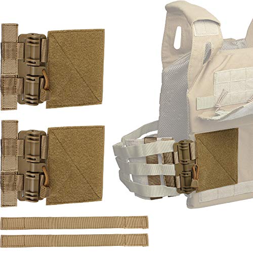 LIVANS Quick Release Buckle Set for Plate Carrier, Molle Side Belt Cummerbund Fast Fit Buckle Set Single Point Quick Release Assembly