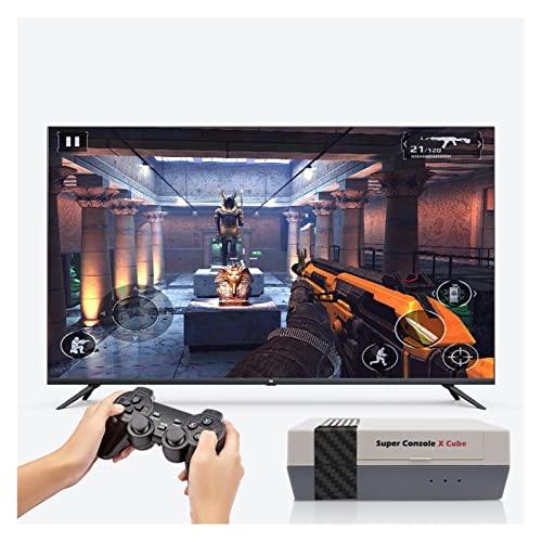 Gifts for Children Super Console X Cube Classic Console, 117000+ Retro Consoles, 70+ Emulators For 4K HD/AV Output, 4 USB Ports, WiFi/LAN Support, Gift For Friends game boy ( Color : Wireless for four