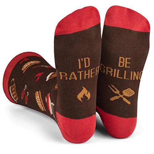 I'd Rather Be - Funny Socks Novelty Gift For Men, Women and Teens (Grilling) One Size