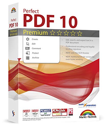 Perfect PDF 10 Premium - Powerful PDF Editing Software - 100% Compatible with Adobe Acrobat - Create, Edit, Convert, Protect, Add Comments, Insert Digital Signatures, OCR Recognition