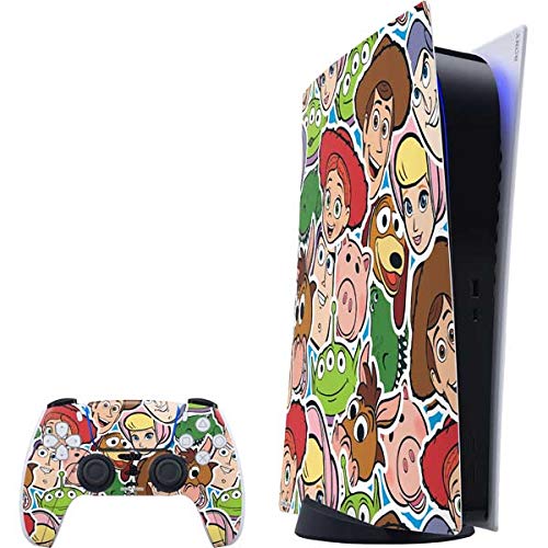 Skinit Decal Gaming Skin Compatible with PS5 Digital Edition Bundle - Officially Licensed Disney Toy Story Collages Portrait Design