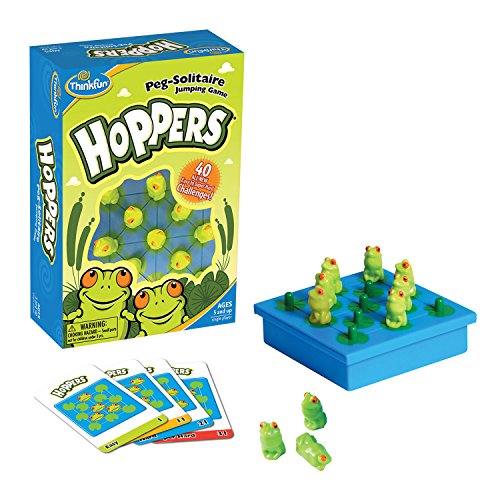 Think Fun Hoppers Logic Game - Teaches Critical Thinking Skills Through Fun Gameplay, Multicolor, (76347)