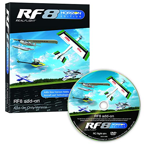 RealFlight 8 Horizon Hobby Edition: RF8 RC Flight Simulator Add-Ons Disc Only (Compatible with Original RF8 GPMZ4550 and GPMZ4558), RFL1002