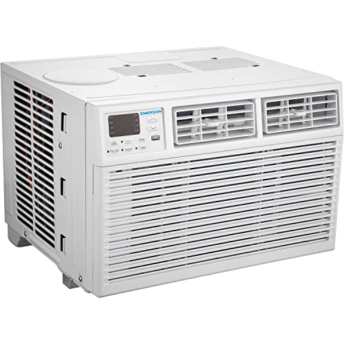 Emerson Quiet Kool Energy Star 8,000 BTU 115V Window Air Conditioner & Dehumidifier with Remote Control, Window AC Unit for Apartment, Dorm Room & Small/Medium Rooms up to 350 Sq. Ft. in White