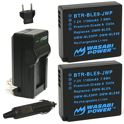 Wasabi Power Battery (2-Pack) and Charger for Leica BP-DC15 and Leica D-Lux (Type 109)