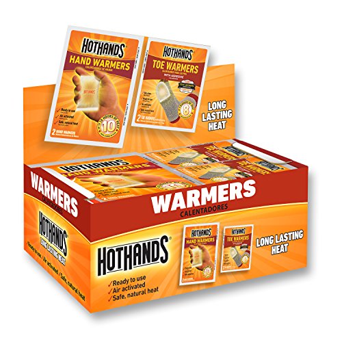 HotHands Hand & Toe Warmers - Long Lasting Safe Natural Odorless Air Activated Warmers - 24 pair hand wormers & 8 pair toe warmers