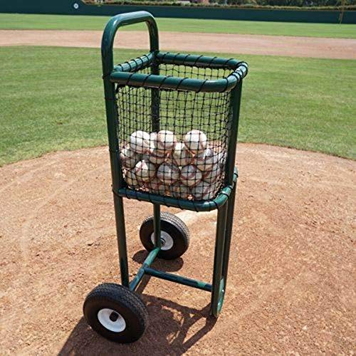 BSN Sports Batting Practice Ball Cart, Green